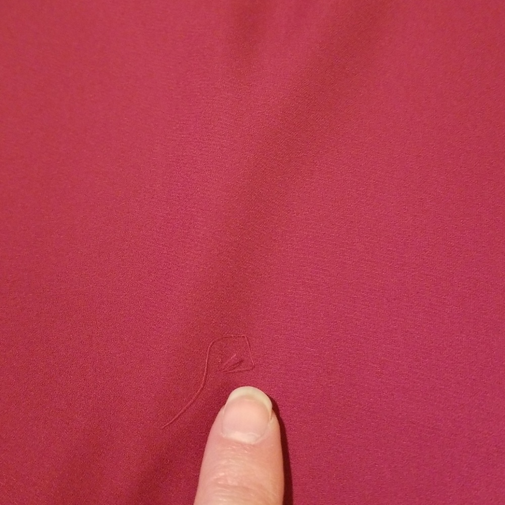 Dark mauve bell sleeve Roz & Ali top - Picture 4 of 7